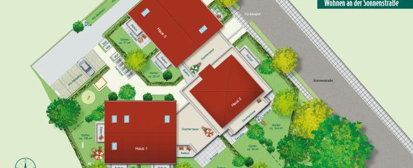Freiflächenplan - Eigentumswohnungen in Feldkirchen